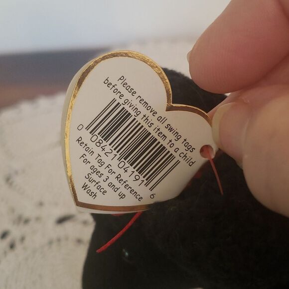 Vintage 1998 Ty Beanie Baby GIGI the Black Poodle - Picture 6 of 9